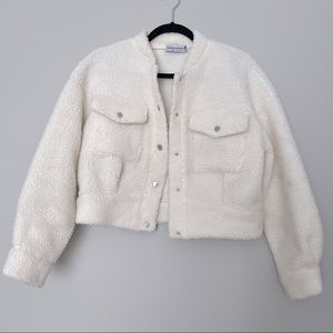 White Sherpa jacket